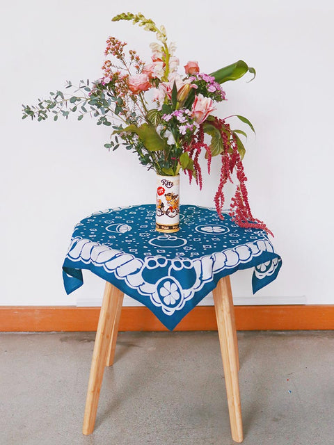 Mangosteen : The Queen of Tropical Fruit | Scarves Bandana batik in indigo dyes