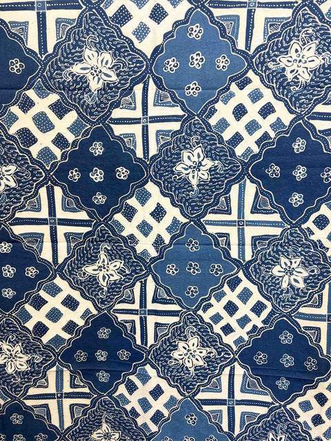Batik Tulis - Indigo patchwork style