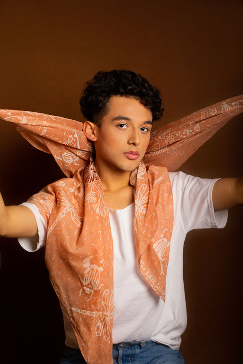 Dragonfly & Beetle | 'Batik Tulis' Scarves