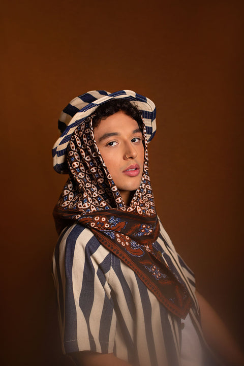 Kawung Pitjis : Kolang Kaling Fruits | 'Batik Hand-drawn Scarves