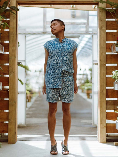Biru Parang Short Pants