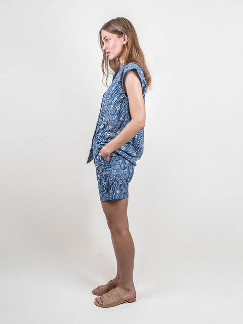 Biru Parang Short Pants