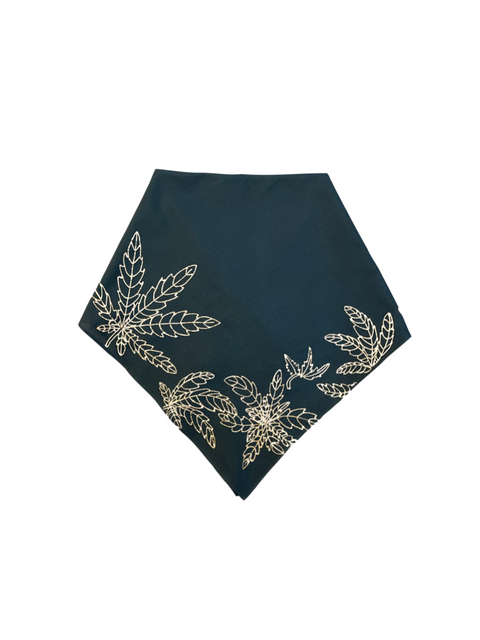 Forest | Limited Run Batik Cannabis Leaf Bandana
