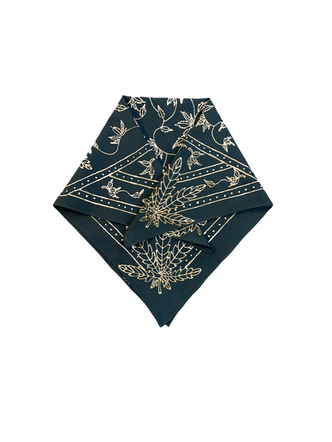 Garden | Limited Run Batik Cannabis Leaf Bandana