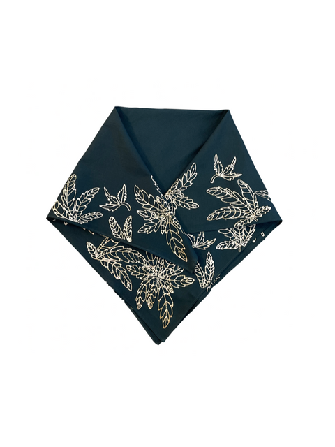 Forest | Limited Run Batik Cannabis Leaf Bandana