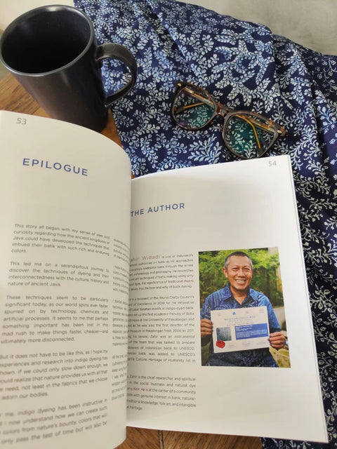 Javanese Indigo Batik Book by Zahir Widadi