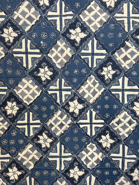 Batik Tulis - Indigo patchwork style