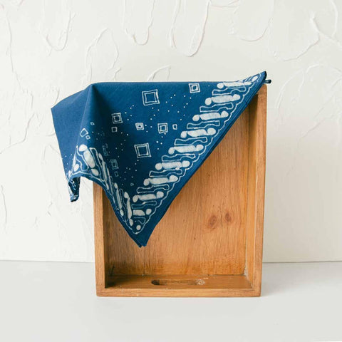 indigo plant natural dye indonesian batik tulis scarf bandana twilly scarfs